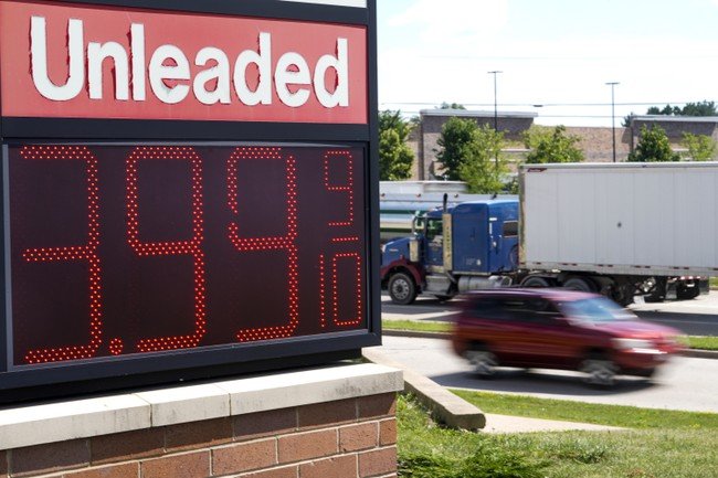 Gas prices soar in key midterm states