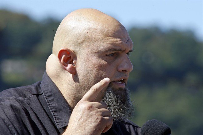Here’s how Senate candidate John Fetterman reacted to the news of Biden’s arrival in Pennsylvania