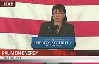 Palin’s second speech focuses on energy