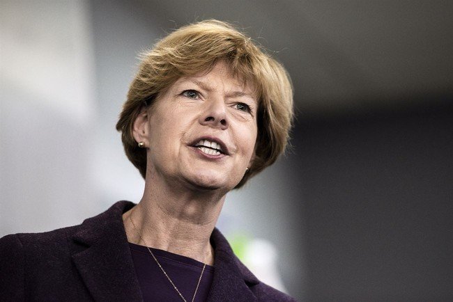 The current winner of DEM Tammy Baldwin at Wisconsin Senate Race
